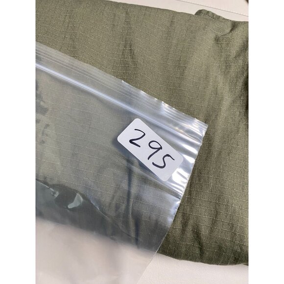 LL Bean Slightly Fitted Green Shacket Shirt Jacket Men XL Ripstop Military Light - Picture 11 of 16